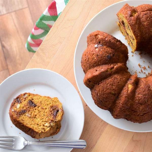 Banana-Pumpkin Bundt Cake