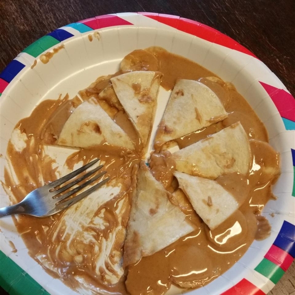 Peanut Butter Fiend Quesadillas