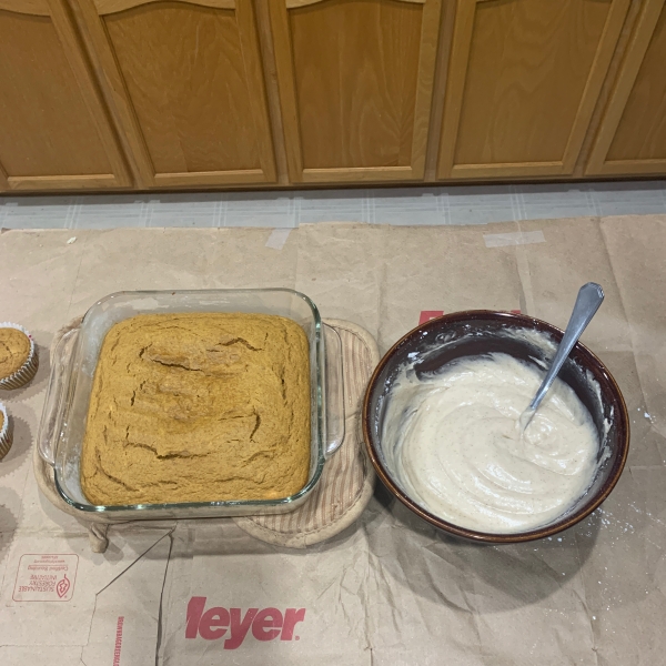 Pumpkin Spice Cake with Cinnamon Cream Cheese Frosting