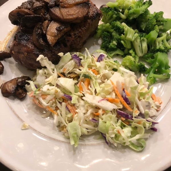 Thyme-Rubbed Steaks with Sauteed Mushrooms