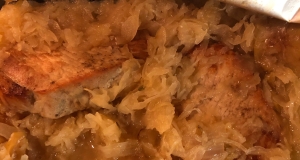Slow Cooker Pork and Sauerkraut with Apples
