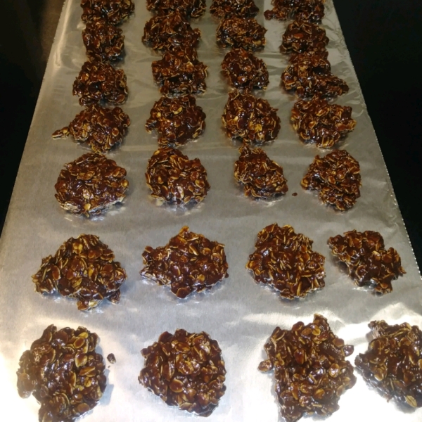 Healthier No Bake Oatmeal Cookies