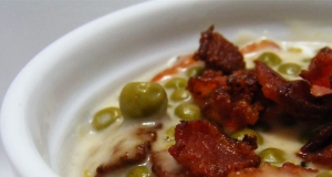 Creamed Peas with Bacon