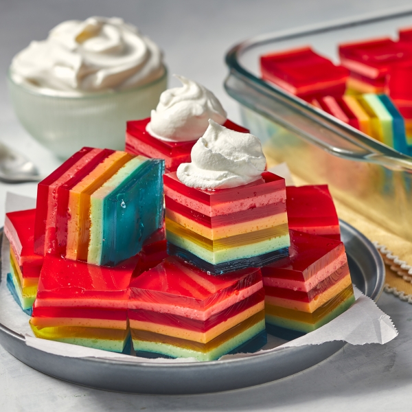 Seven Layer Gelatin Salad