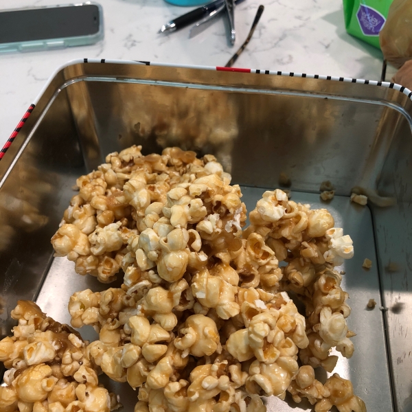 Microwave Caramel Popcorn