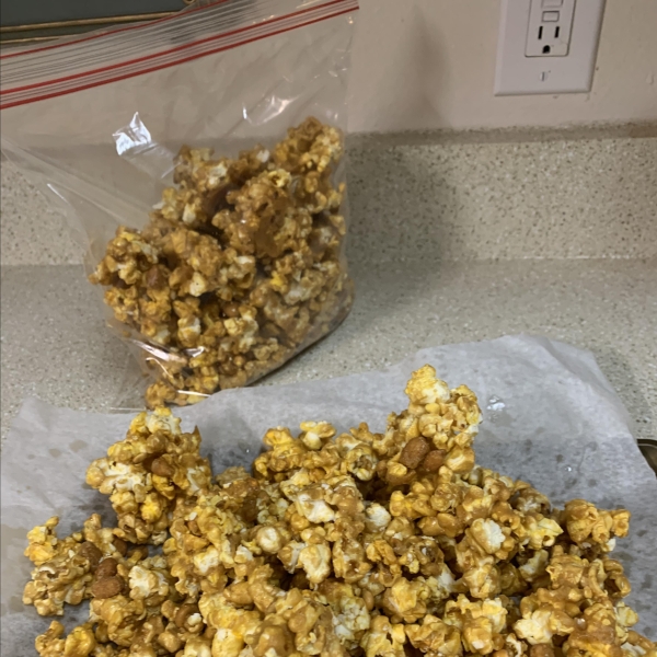 Microwave Caramel Popcorn