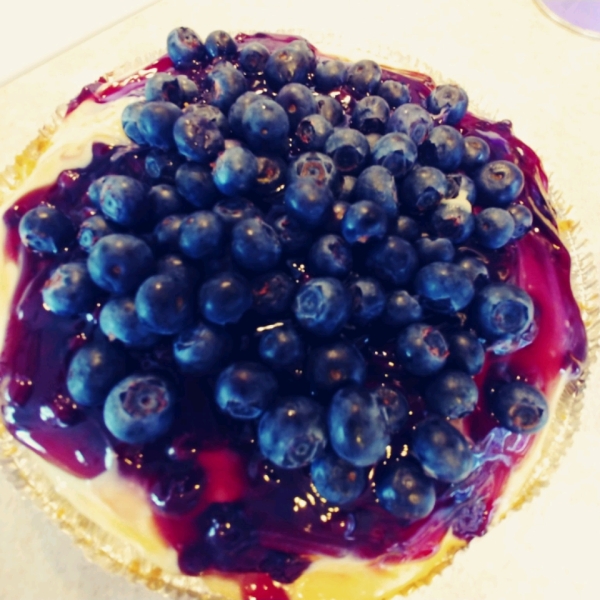 Lemony Blueberry Layered Pie