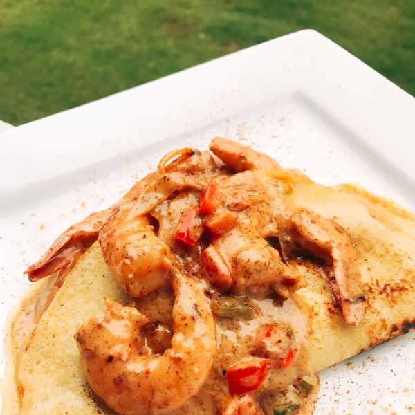 Cajun Shrimp Crepes