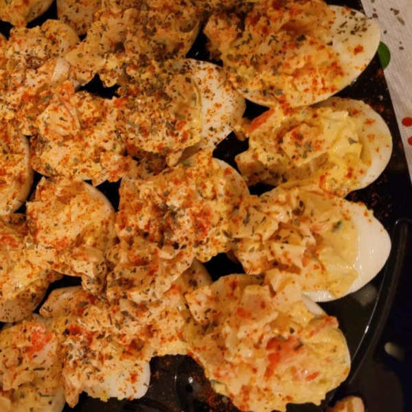 Crab-Stuffed Deviled Eggs