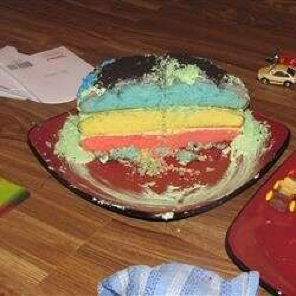 Rainbow Birthday Cake