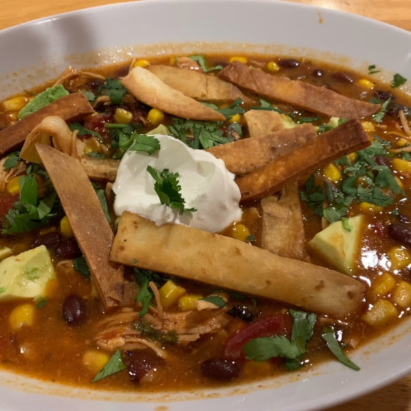 Homemade Chicken Tortilla Soup