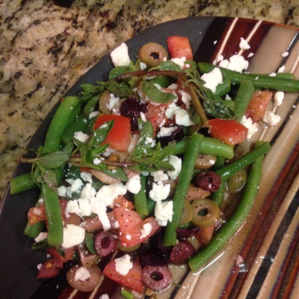 Marinated Green Beans with Olives, Tomatoes, and Feta