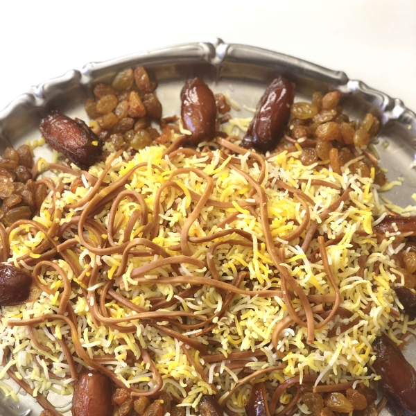 Reshteh Polo (Persian Noodle Rice)