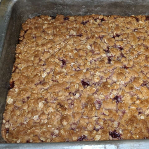 Raspberry Oat Bars