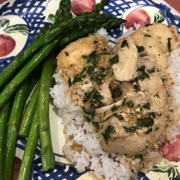 Halibut Cheeks with Ginger-Orange Sauce