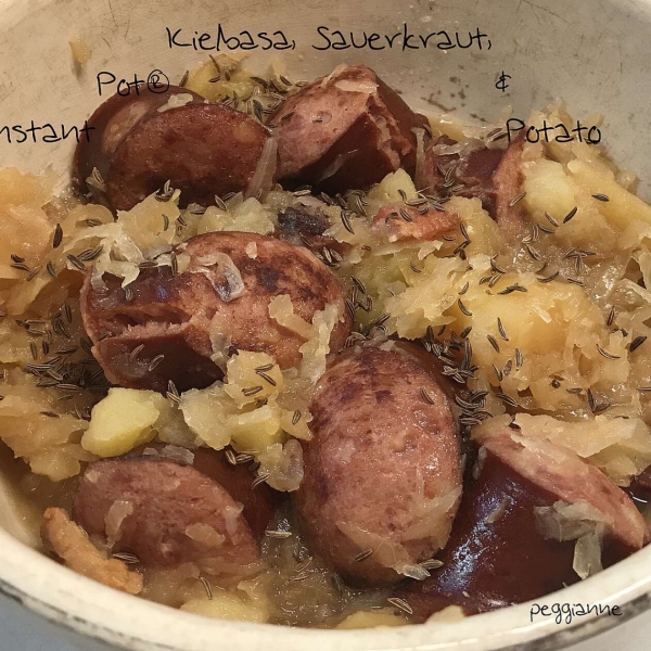 Instant Pot Kielbasa, Sauerkraut, and Potato