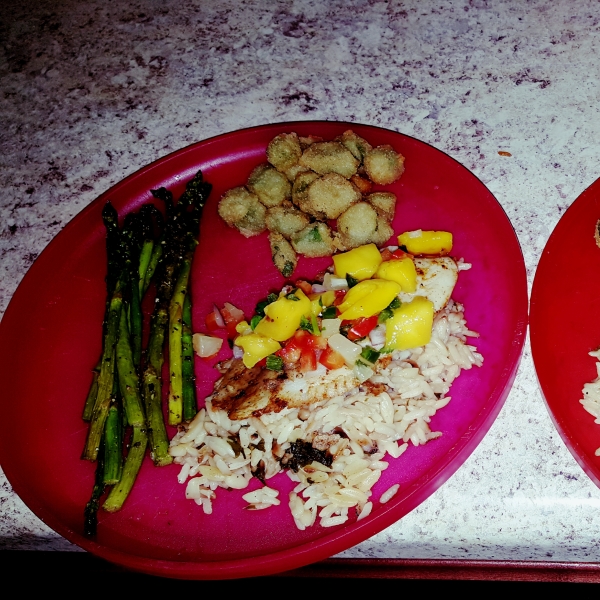 Caribbean Fish With Mango Salsa