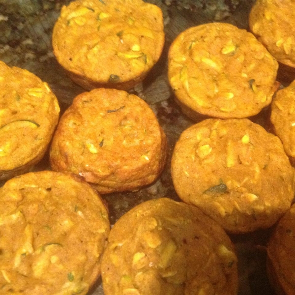 Healthy Pumpkin Zucchini Muffins