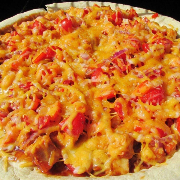 Barbeque Chicken Grilled Pizza