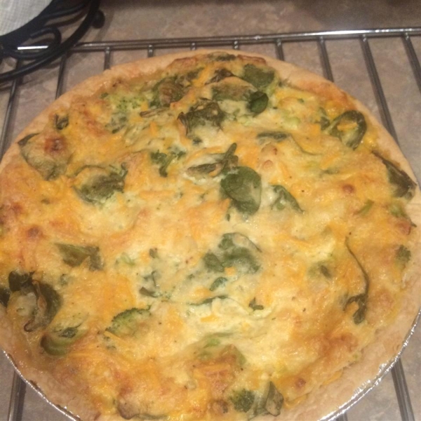 Eggless Tofu Spinach Quiche