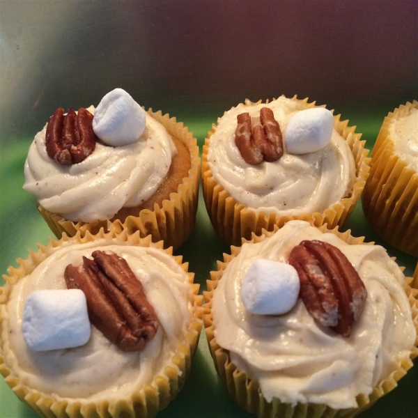 Candy'D Sweet Potato Cupcakes with Brown Sugar Icing