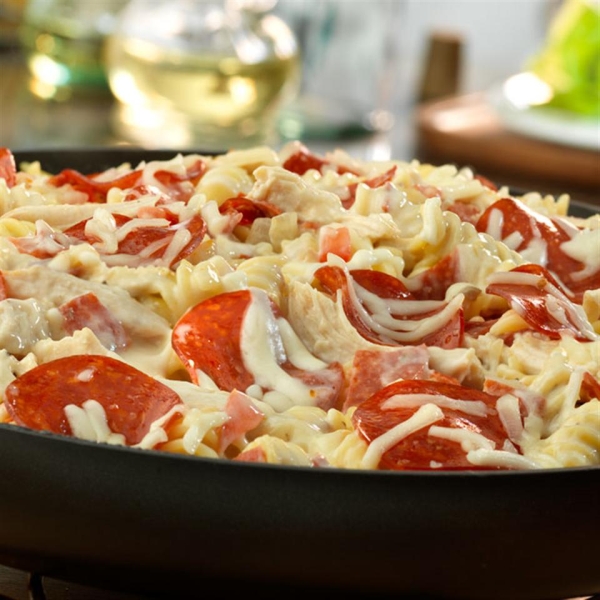 Pepperoni White Pizza Skillet