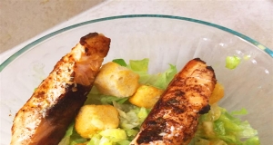 Oven-Roasted Italian Salmon with Caesar Salad