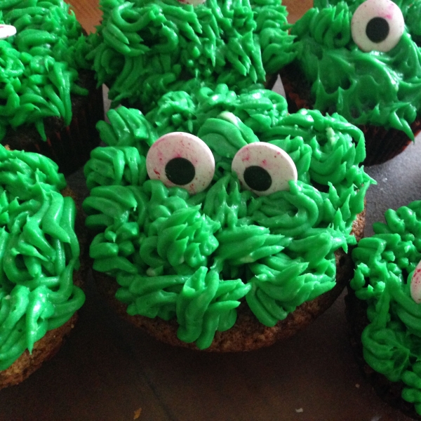 Monster Chocolate Cupcakes for Halloween