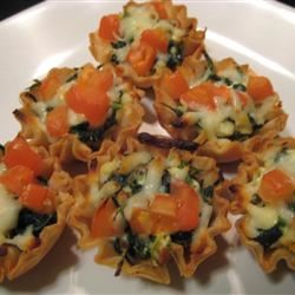 Spinach Phyllo Cups