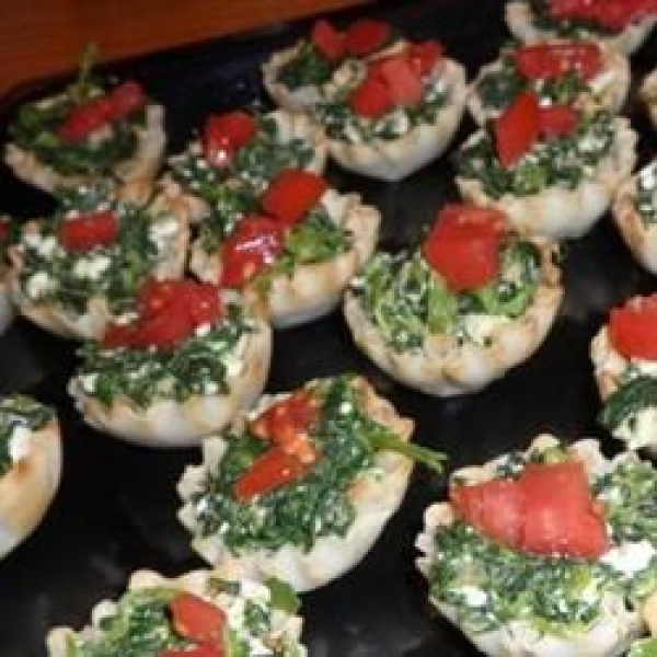 Spinach Phyllo Cups