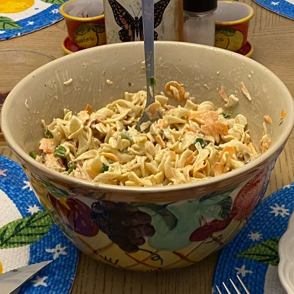 Deviled Egg Noodle Salad