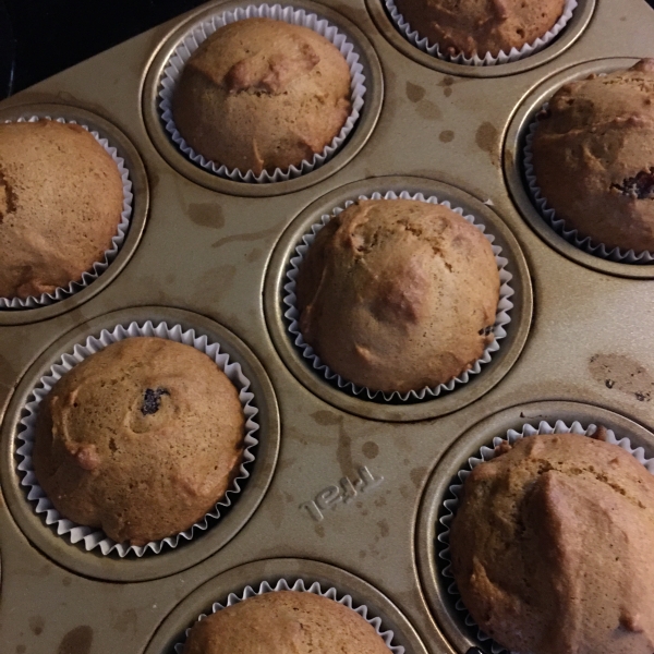 Quick Cranberry Pumpkin Muffins