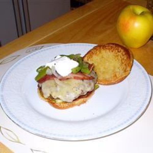 Open-Face Swiss Burger