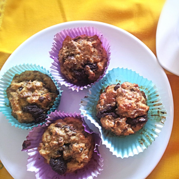 Panettone Muffins with Chocolate