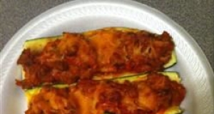 Zucchini Boats with Ground Turkey