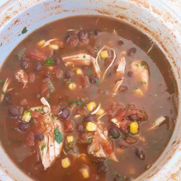 Slow Cooker Chicken Enchilada Soup