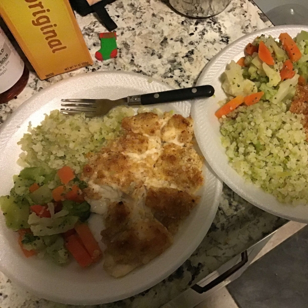 Almond and Parmesan Crusted Tilapia