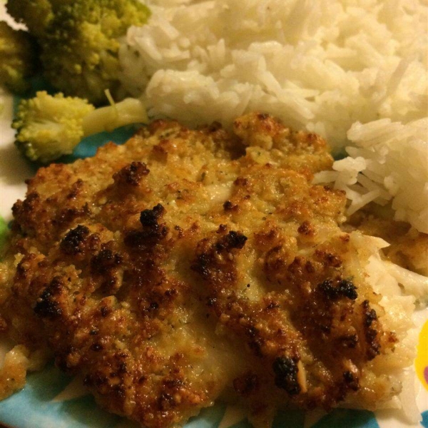 Almond and Parmesan Crusted Tilapia