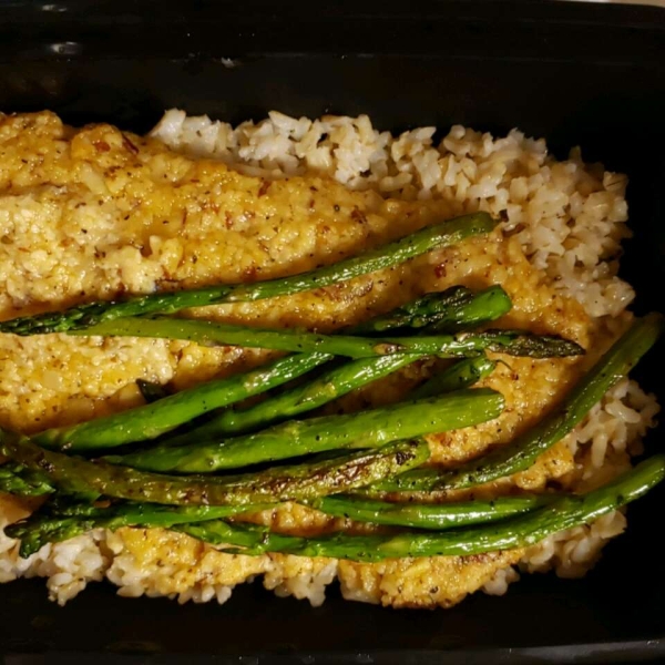 Almond and Parmesan Crusted Tilapia