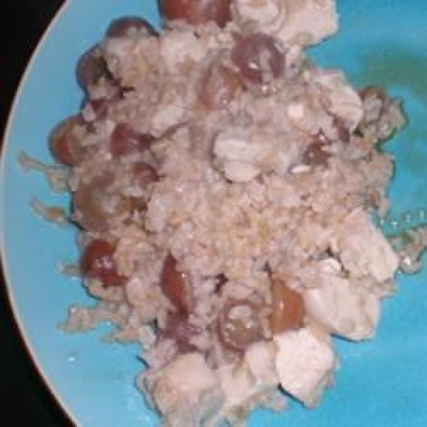 Grapes and Rice Stir Fry