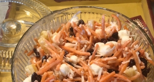 Spiralized Carrot Ambrosia Salad