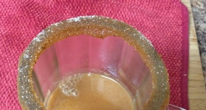 Caramel Apple Cider with Salty-Sweet Rim