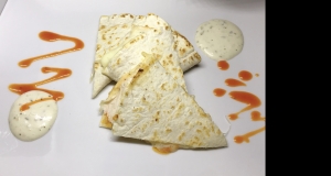 Easy Buffalo Chicken Quesadilla