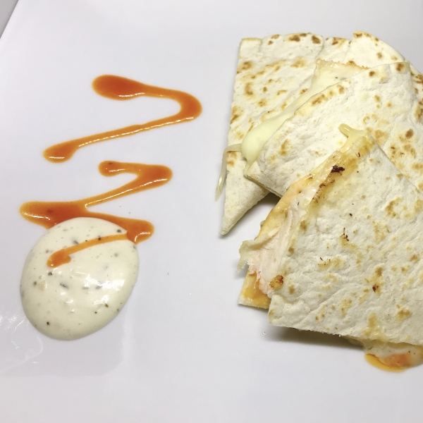 Easy Buffalo Chicken Quesadilla