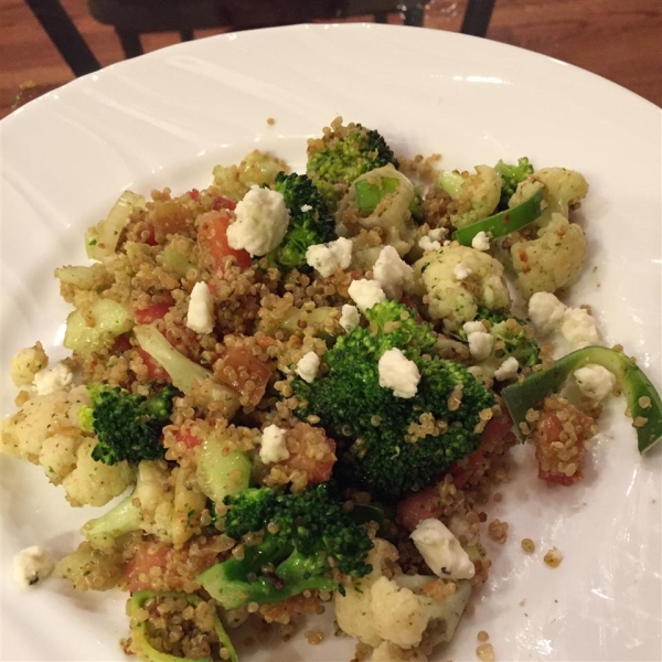 Parsley Walnut Pesto Quinoa Salad