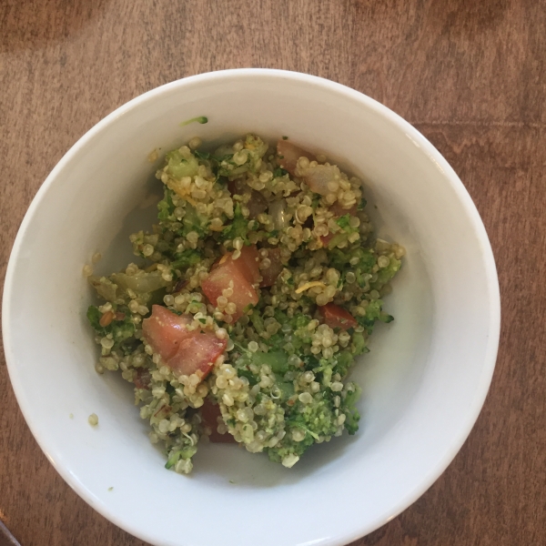 Parsley Walnut Pesto Quinoa Salad