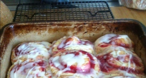 Deluxe Lemon Poppy Seed Rolls with Raspberry Filling