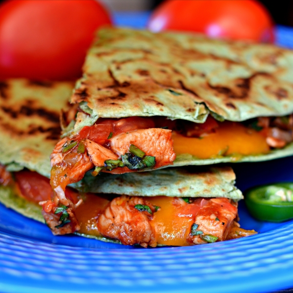 Barbecued Chicken Quesadillas