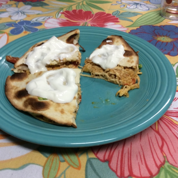 Barbecued Chicken Quesadillas