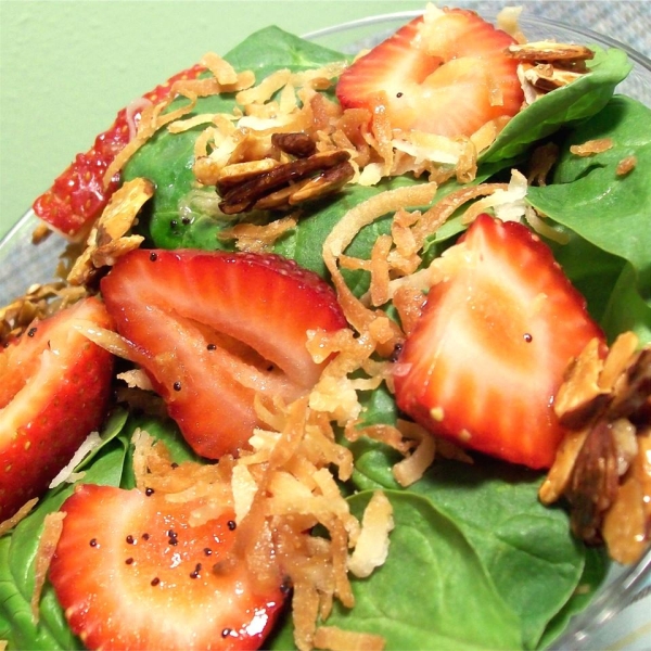 Spinach and Strawberry Daiquiri Salad